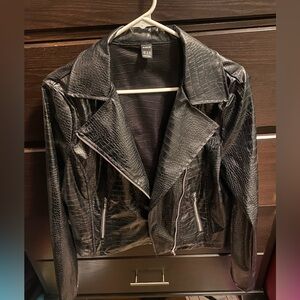 Black Faux Leather Jacket